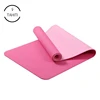 Cross fitness exercise embossing TPE Yoga Mat With Two Holes For Training And Rehabilitatio