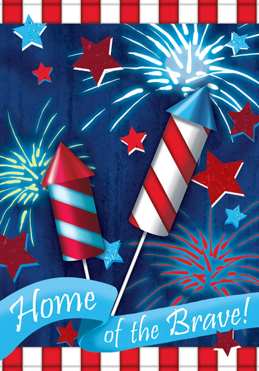 home of the free because of the brave firework