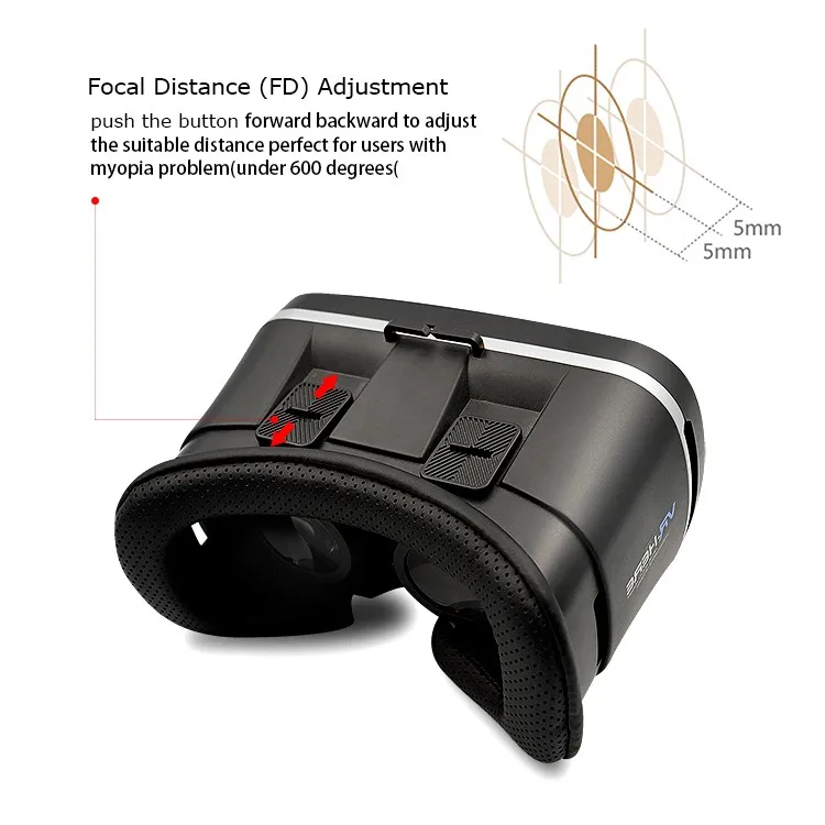 Free sample and dropshipping VR 3d Glasses blue film hot video google vr headset