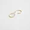 Fashion Hugging Hoop Earrings Freshwater pearl earring 14k gold Sterling Silver Earrings Jewelry LYE0047