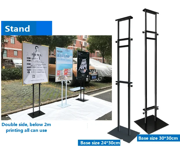 Retail Floor Poster Display Stand A3 Cardboard Hanging Poster Display