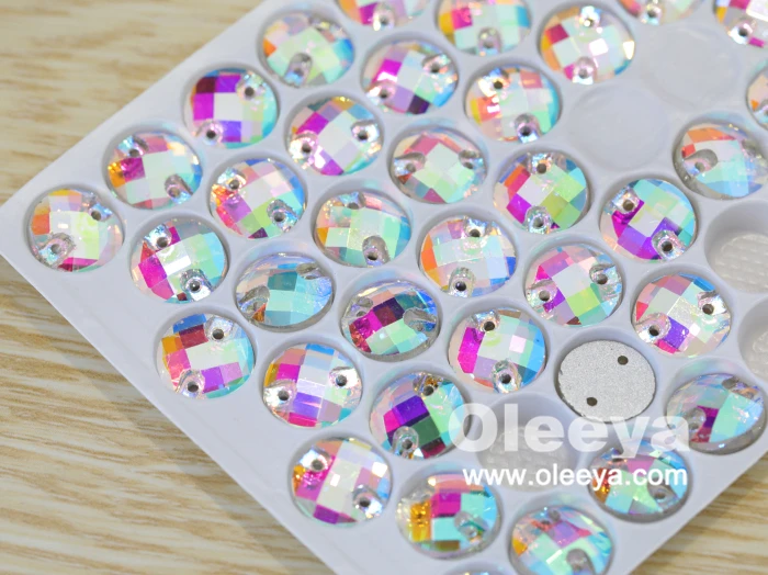 Hot Selling Strass Crystal Fancy Flatback Round Gemstones Clear White Oval Glass Sew on Rhinestone for Carnival Costumes