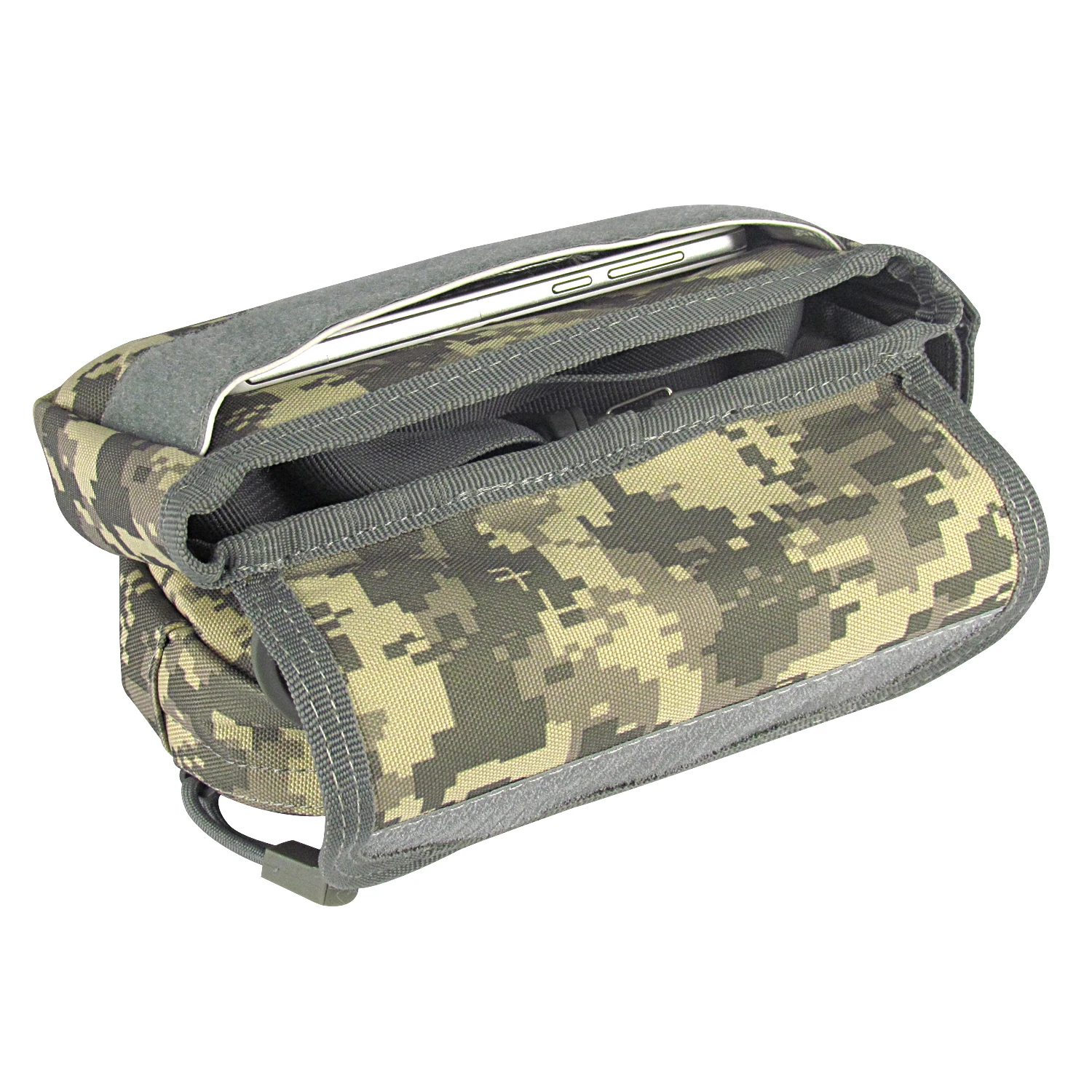 Camo Style Bicycle Front Frame Bag Tube Pannier Double Pouch For Bike ...