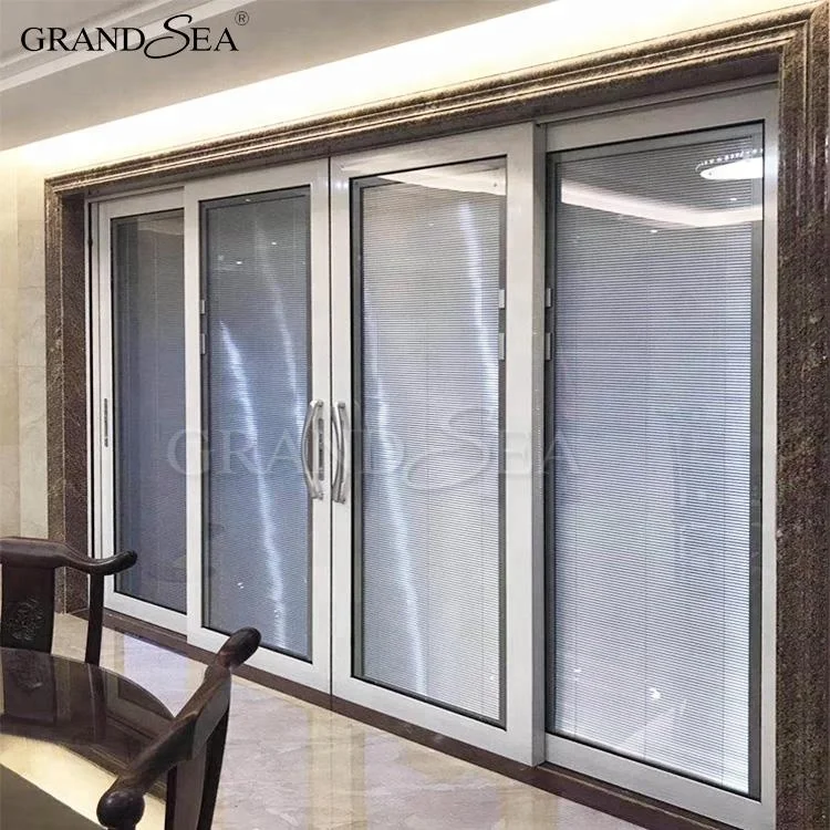 Customized Tempered Glass Comfort Room Sliding Door Simple Design