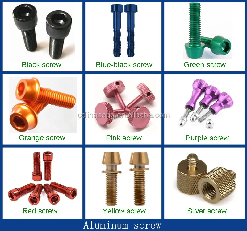 Colorful Knurled Screw Thumb Screw Side Panel Screws For Computer Host
