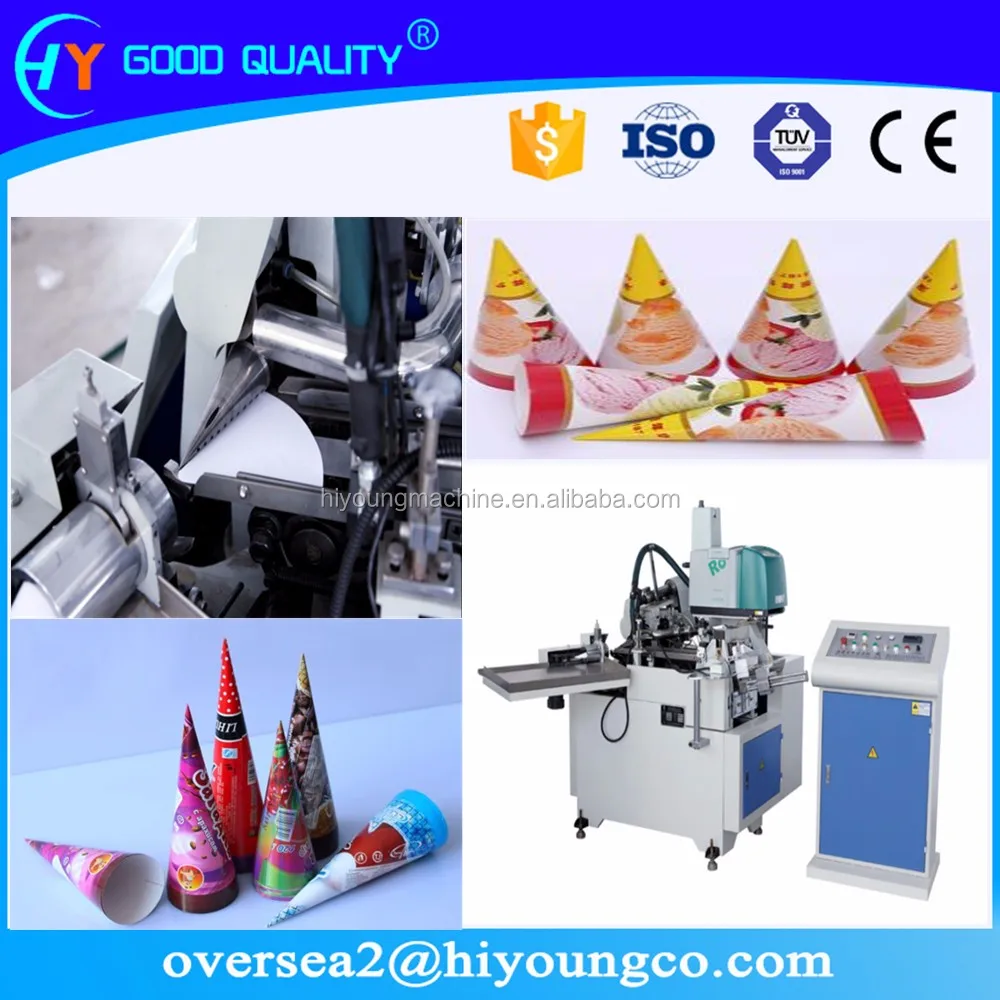 Ice Cream Cone Paper Maker/ Paper Cone Making Machine / Paper Cone
