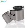 JAXY 50X multipurpose power plastic Pocket handheld Loupe magnifier and microscope with LED and UV lamp for kids and elders