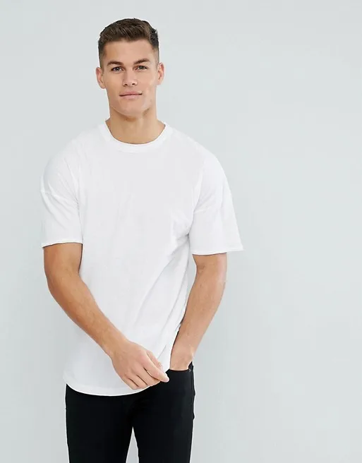 High Quality Mens Boxy Fit Blank Off Shoulder T Shirt - Buy Off ...