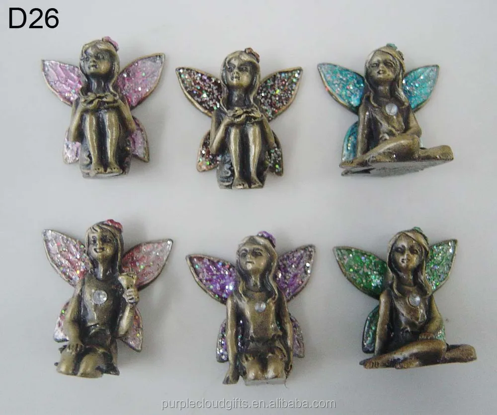 fairy figurines with metal wings