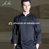 Wholesale Factory supply black color Long Sleeves design French Chef cook clothing jacket Uniforms