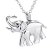 Cremation Jewelry for Ashes, Elephant Shape Memorial Pendant Made with Stainless Steel, Keepsake Locket Necklace for Pet