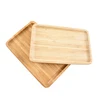 Natural Color Simple Fast Food Cookies Beech Wood Wooden Bamboo Serving Rolling Tray