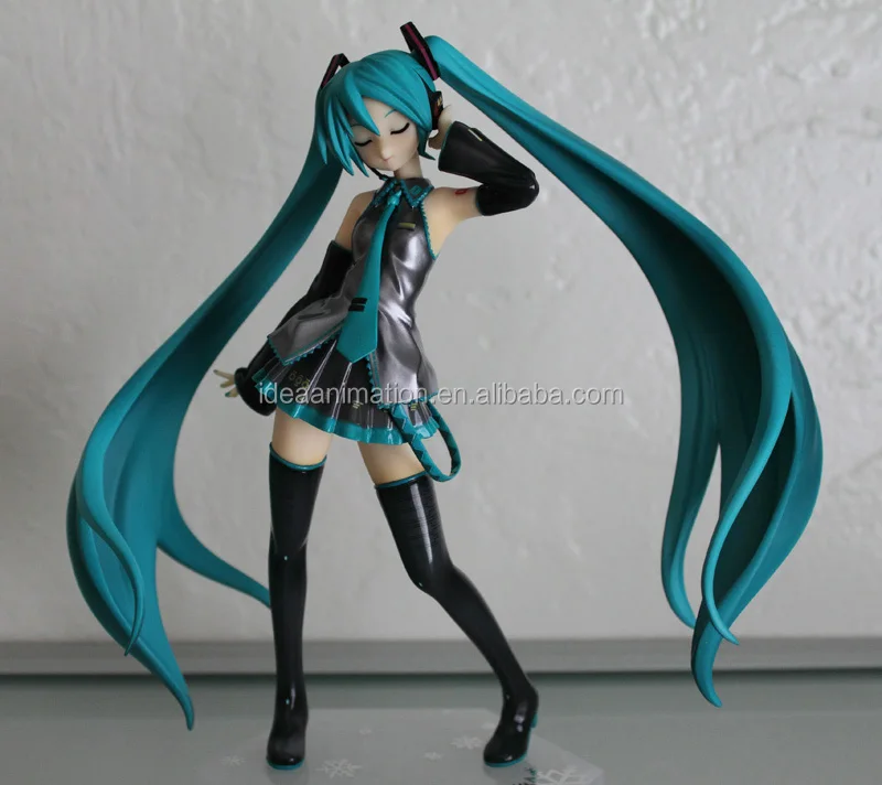 Zhongkaihua Figurine Snow Miku 10 Cm - Statue PVC Anime Pour Décoration Bureau, Cadeau Noël Collection - Version Hiver