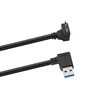 Right Angle USB 3.0 A Male to Micro B Male Data Charging Cable For Mobile Phone Hard Disk