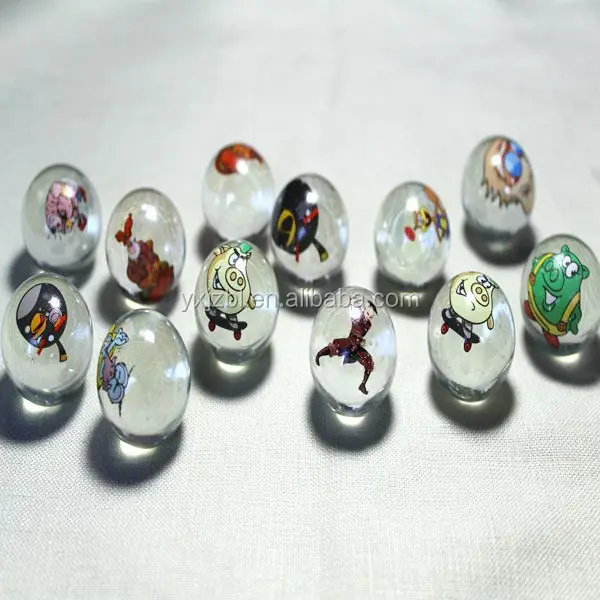 
printing glass marbles,clear white 