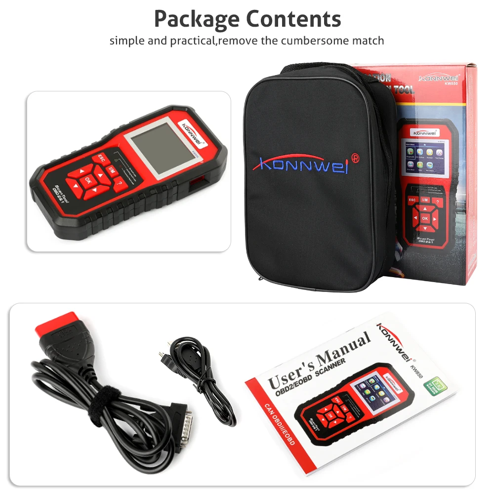 New Price Kw850 Auto Car Diagnostic Tool Machine Code Scanner For All