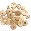 Wholesale Wood Button 2 or 4 Holes Custom Clothes Wooden Round Sew Button