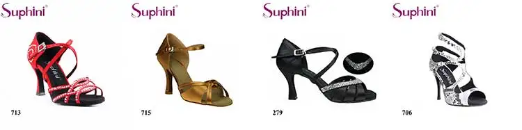 Suphini Factory Diamond Wholesale Black Latin Dance Shoe