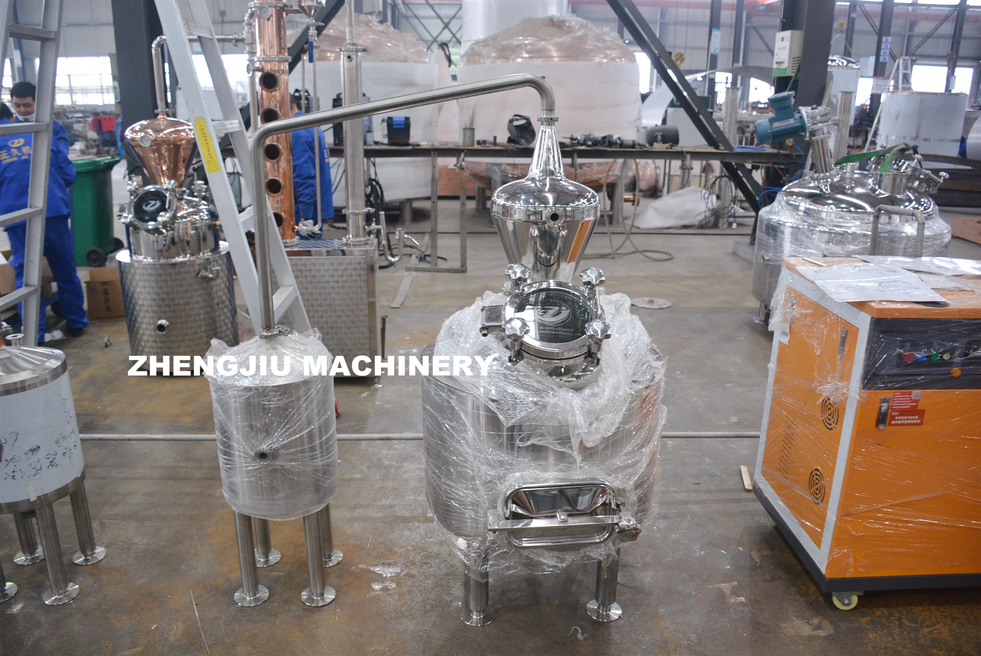 100l Rose Jasmine Essential Oil Extract Extracting Distillation Machine