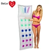 Hot selling LED light inflatable pool float inflatable floating water bed