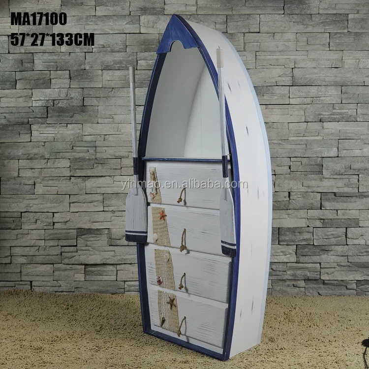 White Antique Boat Ship Design Rack Buy