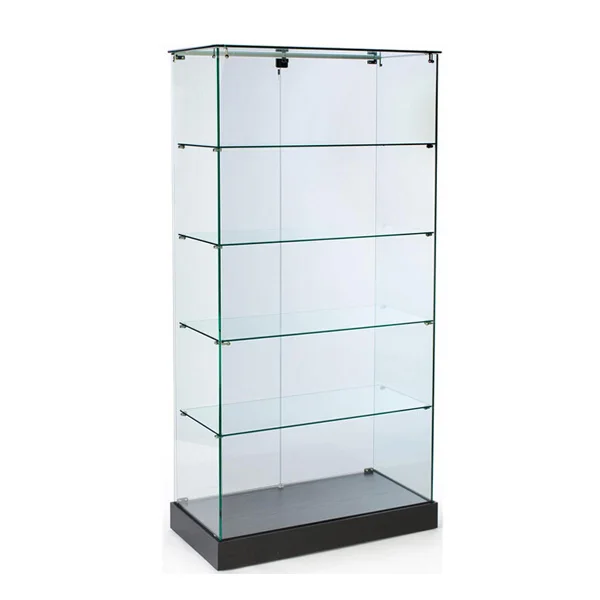 Flat Pack Wooden Retail Store Glass Display