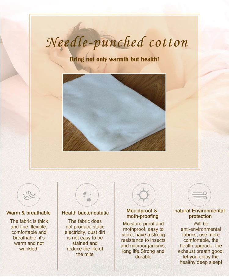 Make To Order Fireproof Thermal Bonded Cellulose Wadding For Bedding