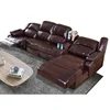 American style luxury leather electric cinema reclining sofa cozy functional colourful fabric/leather recliner sofa livingroom
