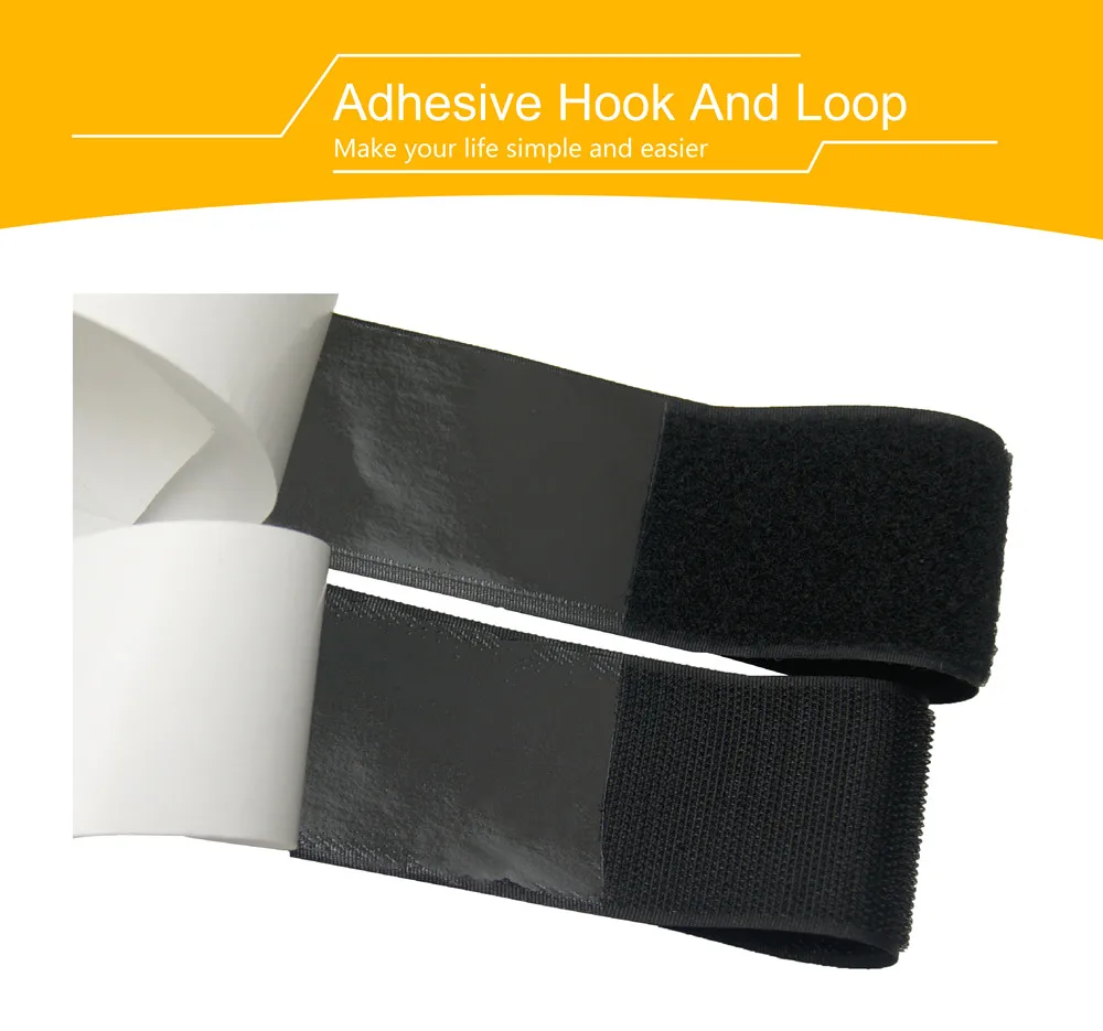 Self-adhesive Hook And Loop Dot Die Cut Hook And Loop Tape With Back ...