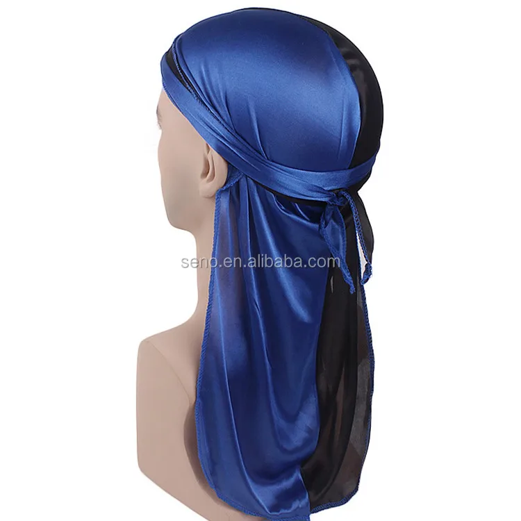 Wholesale Silk Head Scarf Twill Silk Head Wrap Satin Printed Hair Durag