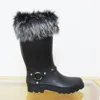 Women's Rubber Knee High Winter Snow Rainboots
