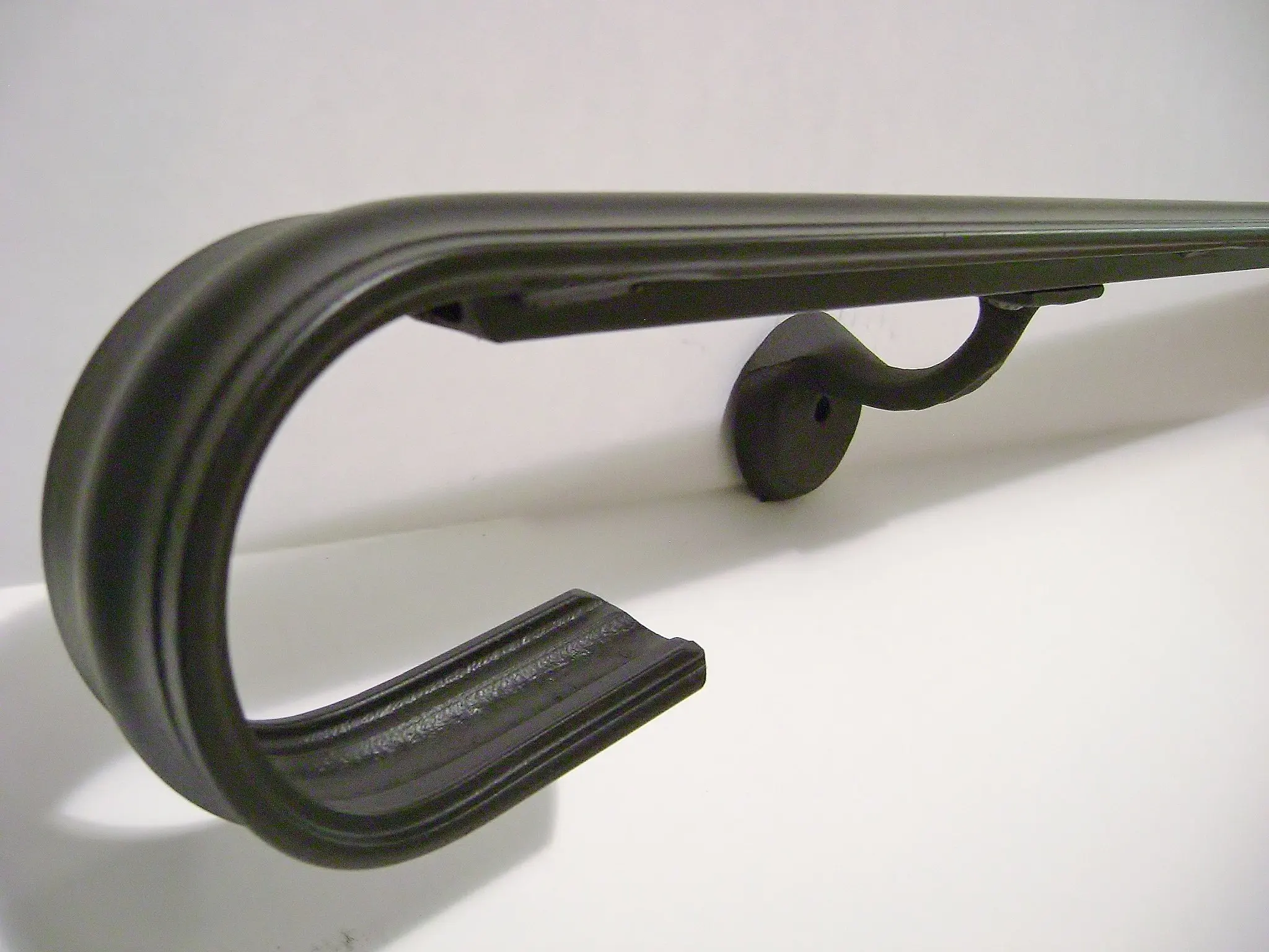 post caps 2 Wrought Iron Handrail Stair Rail Post Covers Bases Shoes