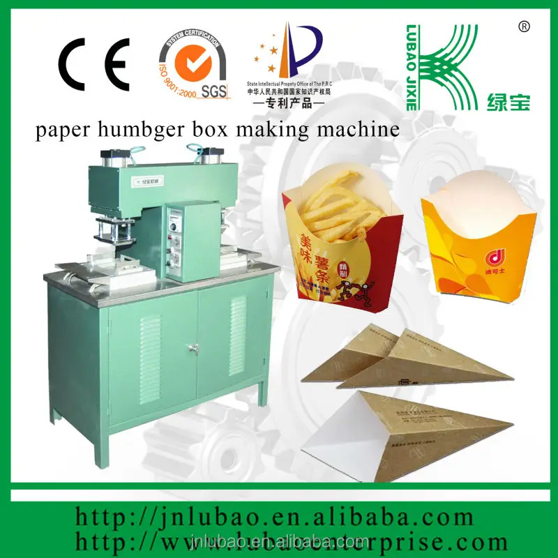 paper cone for fries box making machiey