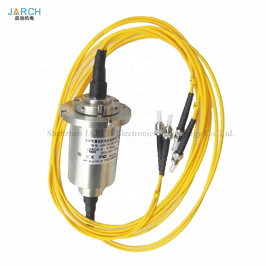 Low speed Single mode Dual Fiber SC LC FC ST Connector FORJ Fiber Optic rotary joint