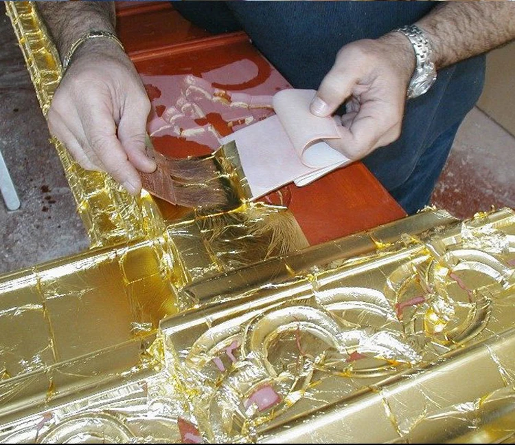 8*8 Cm 5/10/25 Sheets/transfer Pack 99 Edible Gold Leaf Sheets For