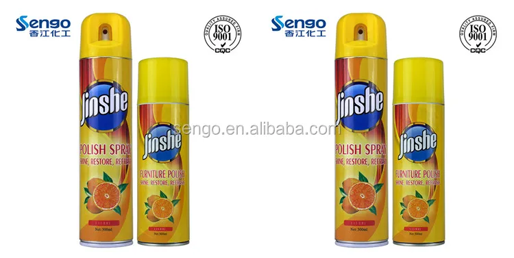 China Supplier Shining Furniture Polish Spray With Lemon Scent
