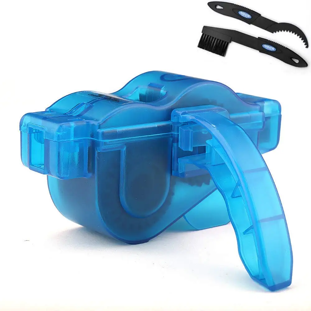Ajmio Bicycle Chain Cleaner Tool Set Chain Cleaning Brushes Washing Accessories for Road Mountain Bikes