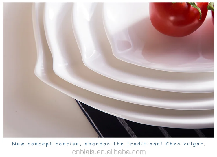 Customized Ceramic White Modern Restaurant Plates Buy Modern