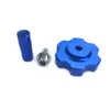 blue hard anodized aluminum parts knob parts