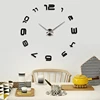 Modern Large Wall Clock 3D Mirror Surface Sticker Home Office Decor DIY hot-selling Wall Clock