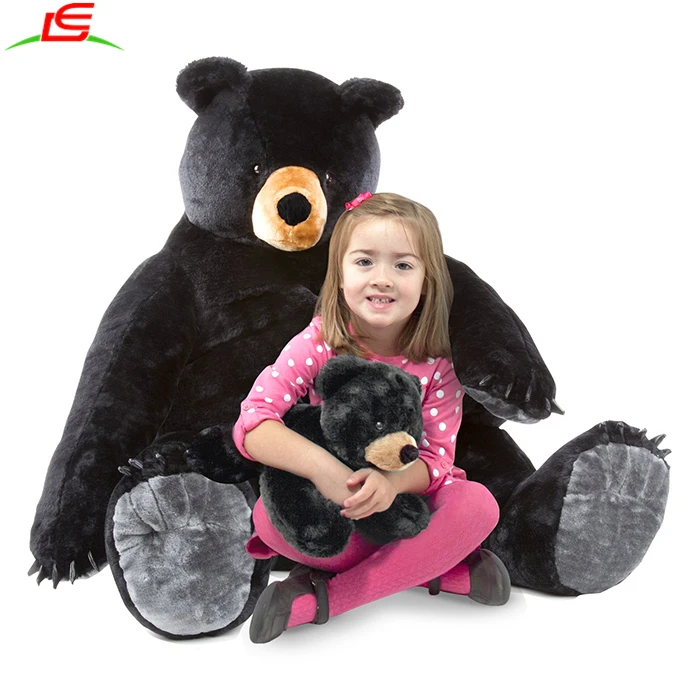 giant black bear stuffed animal