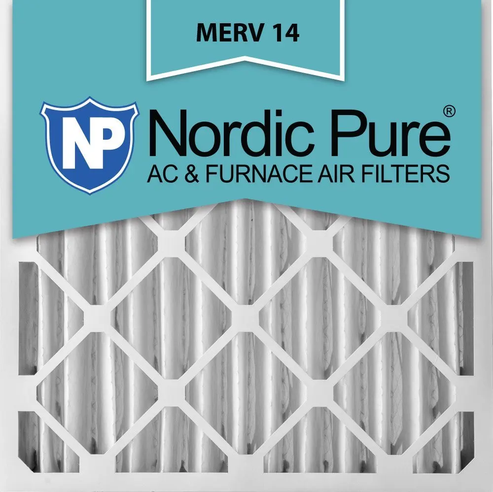 Box of 6 Nordic Pure 10x20x1M14-6 Pleated AC Furnace Air Filter