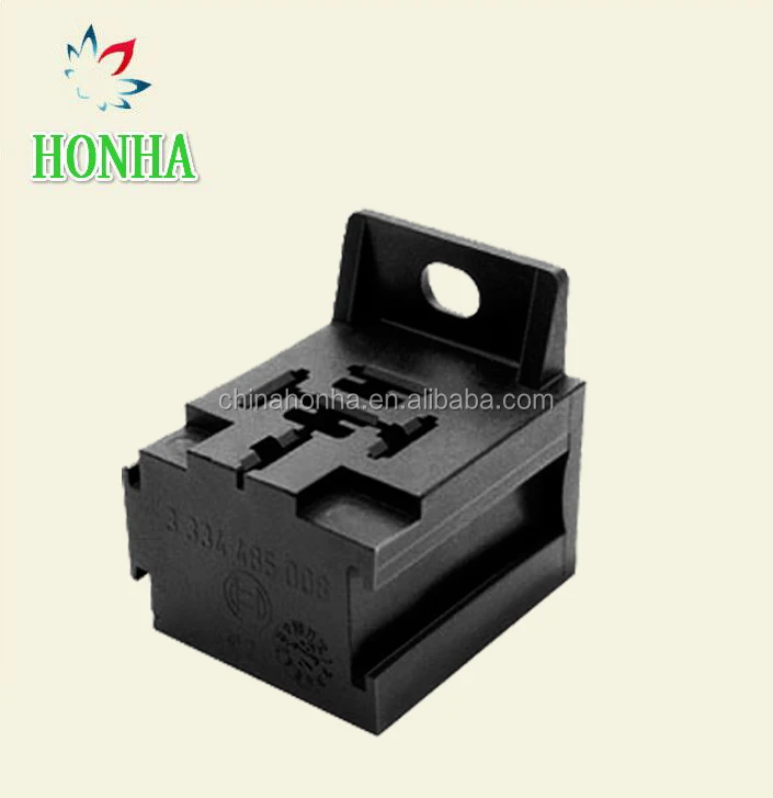 5pin Plug 3334485008 Automotive Relay Base Holder With Mounting Bracket