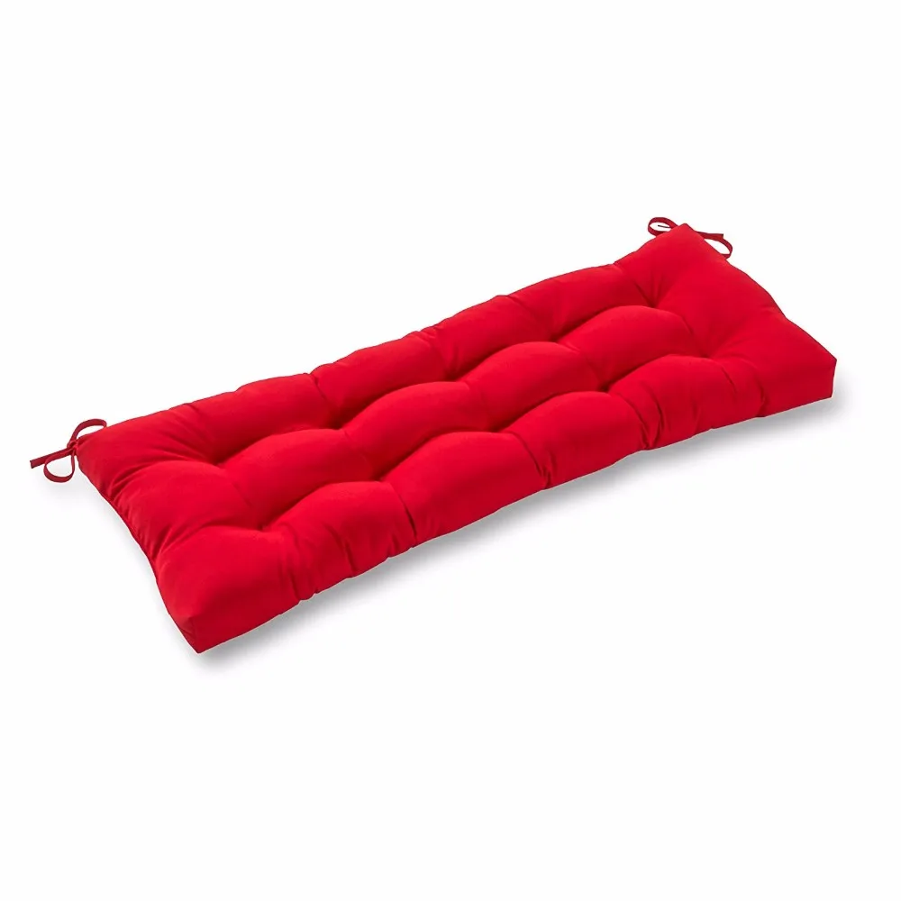 Zy Bc0016 Red Soft Outdoor Back Cushion Garden Solid Bench Cushion