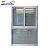 bullet proof glass window aluminum frame tempered glass window sliding windows