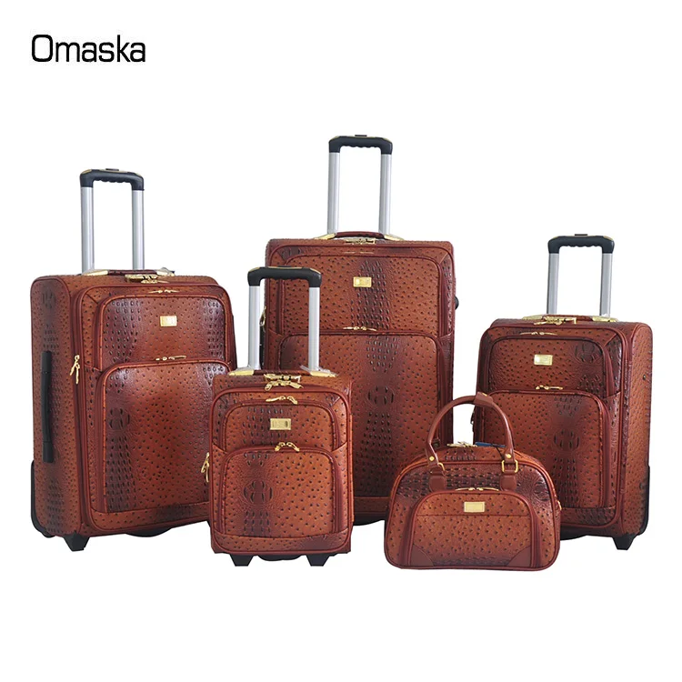 leather spinner luggage