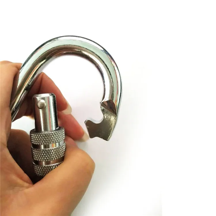 Classic Oval Aviation Aluminum Carabiner Zinc Plated Snap Hook for Climbing Use