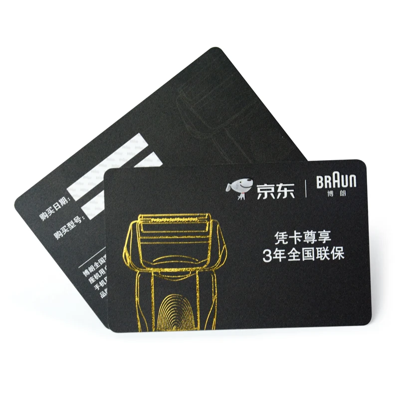 Personalized Printable Plastic Pvc Gift Voucher Cards With Hot Stamping