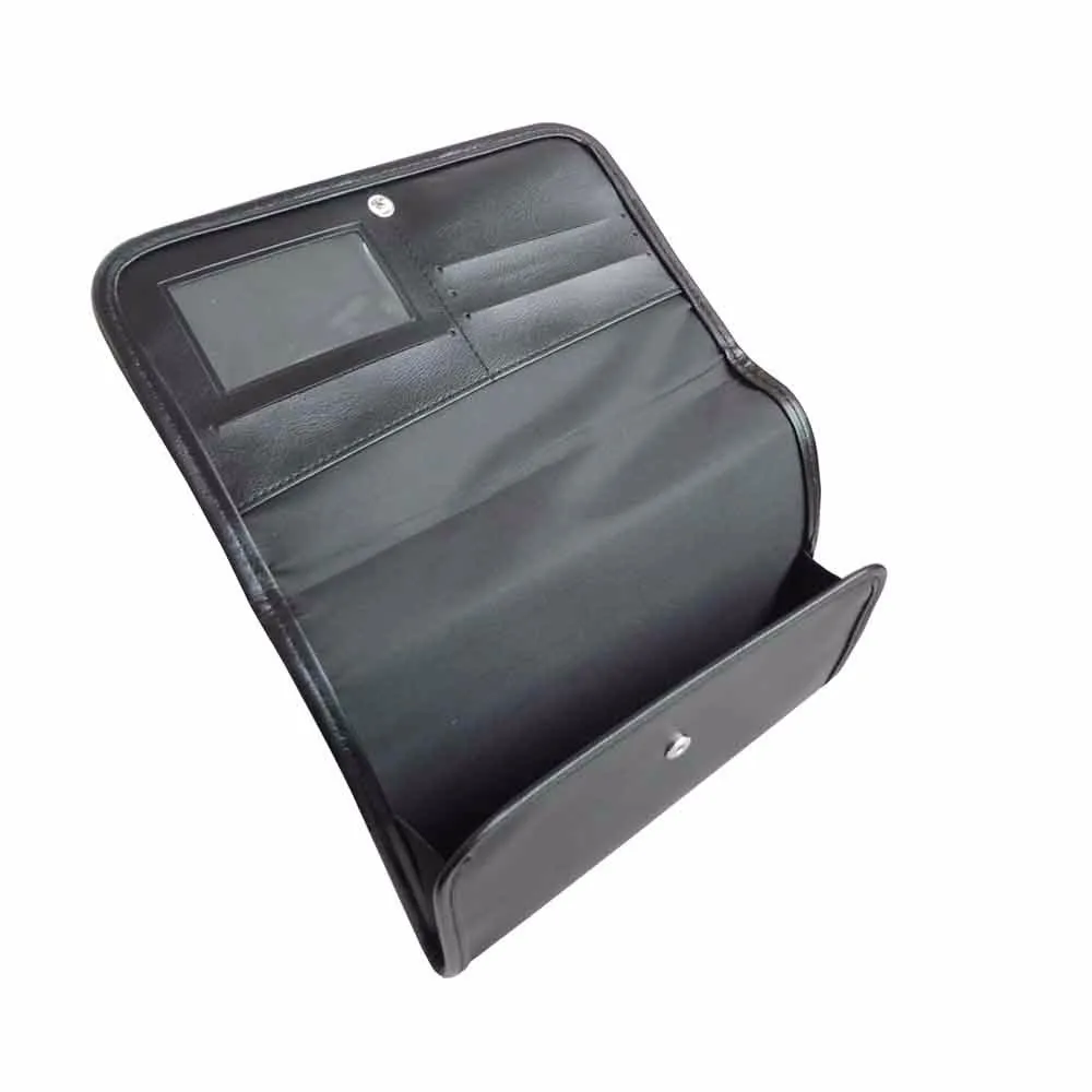 High Quality Black Pu Folder Car Document Manual Holder With Logo