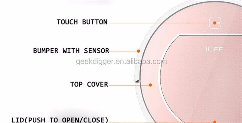 ILife V7 Pro CHUWI V7S 2 in 1 Nass Roboter-staubsauger für Hause Nass Sauberes Wasser Tank Doppelfilter Ciff Sensor Selbst ladungGroßhandel, Hersteller, Herstellungs